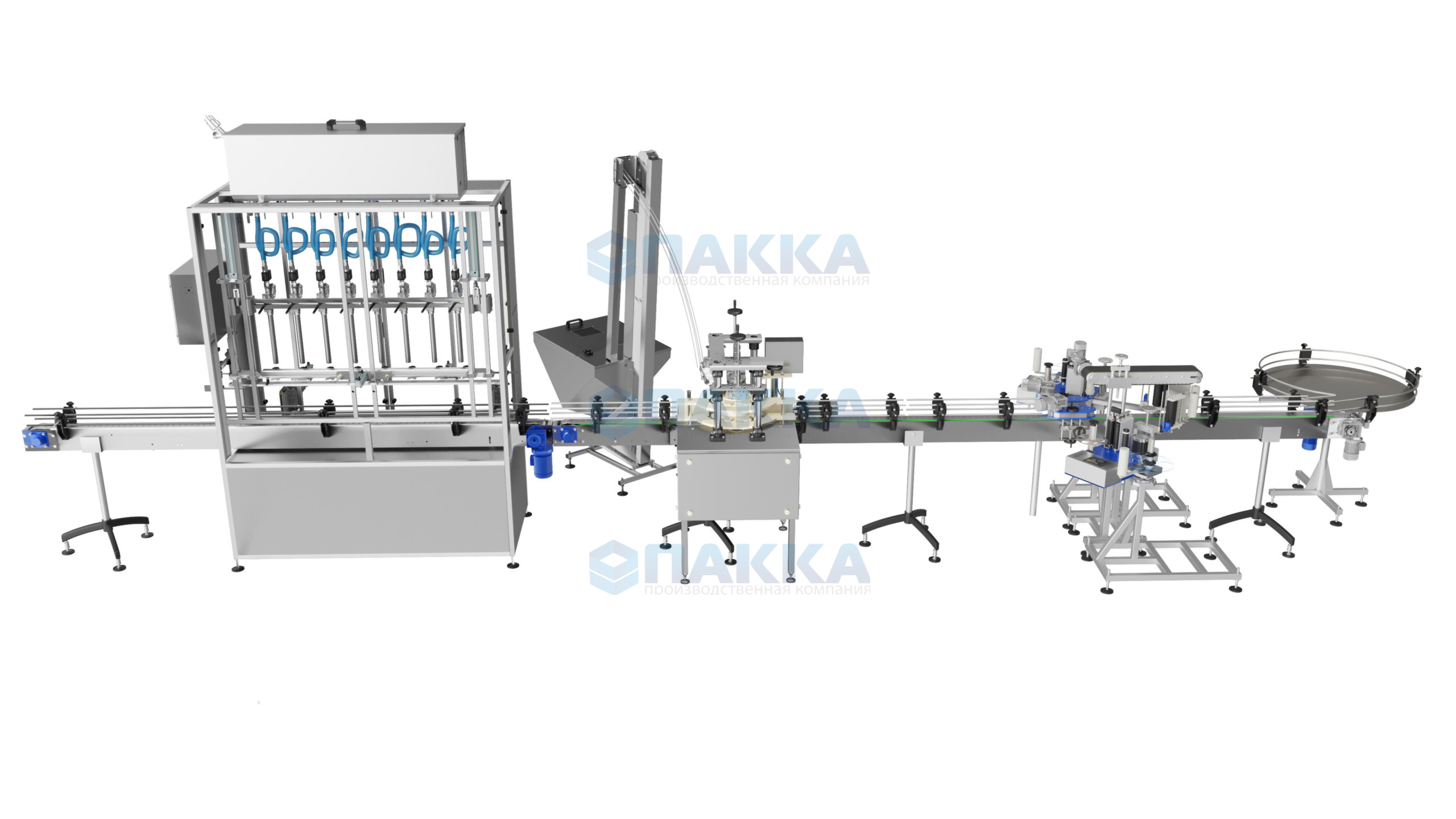 Автоматические линии розлива жидкости